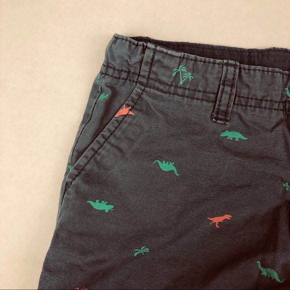Carter's Bottoms Carters Cotton Chino Shorts Dinosaurs Blue 5t